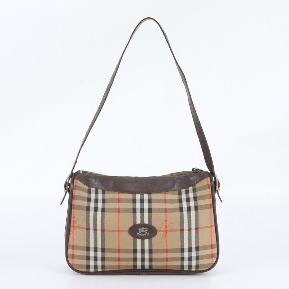 Burberry Nova Check Shadow Horse Leather Shoulder Bag, One-Shoulder Tote Bag ...